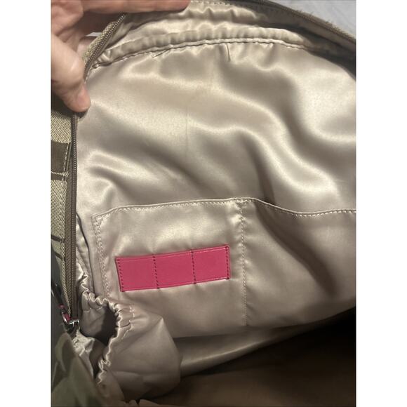 Authentic Coach Signature Poppy Backpack Tan Canvas/Pink Leather Trim F22948 - Picture 10 of 16